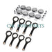 8Pcs Piston Rings Kit +Con Rods for Mercedes-Benz M278 CLS500 W166 W212 4.6T V8-BeeSpareParts