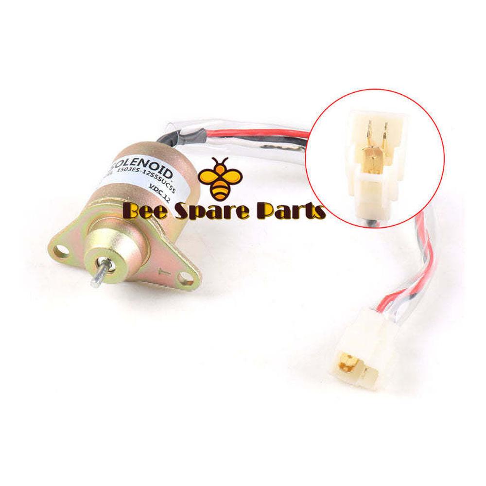 New Fuel Shutoff Stop Solenoid 119653-77950 SA-4562-T UTMBY32 for Yanmar Kubota Tractor-Replacement Aftermarket Parts