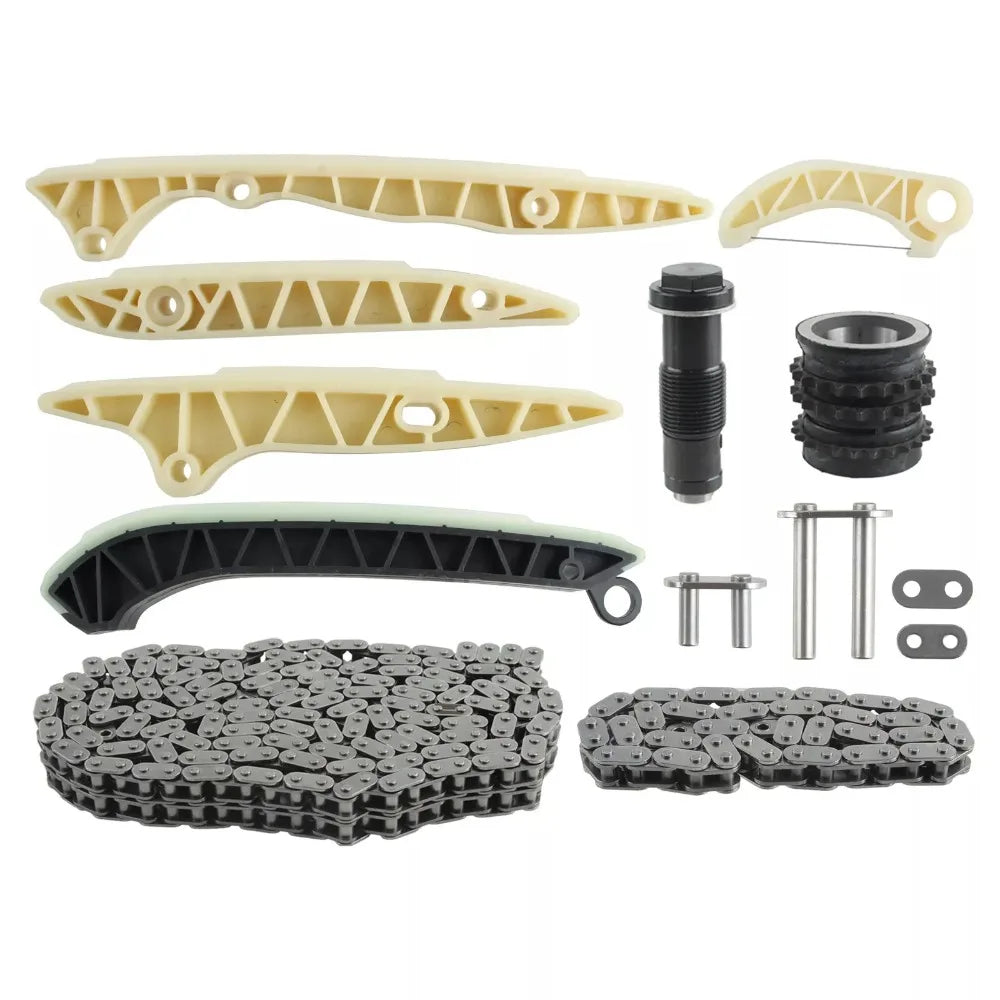 9pcs Timing Chain Tensioner Guide Kit For Benz M272 E25 E30 E35 M273 E46 E55-BeeSpareParts