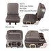 Add a Middle Big Seat With Cup Holder Beside Truck Driver Seat For Truck and RV-BeeSpareParts