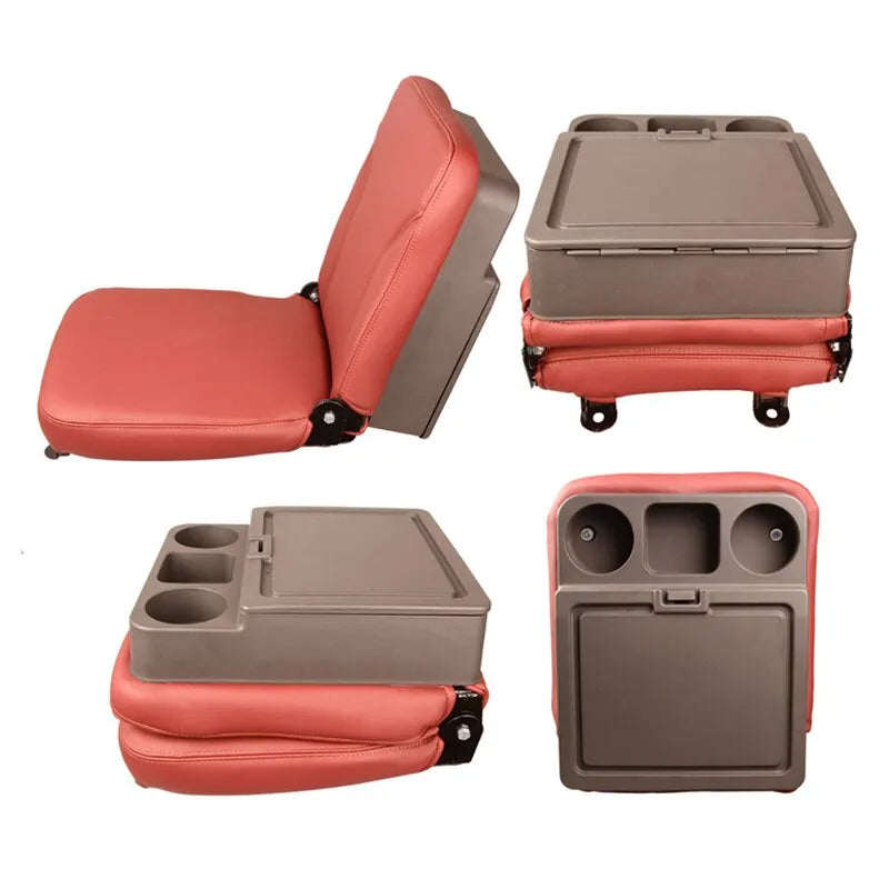 Add a Middle Small Seat With Cup Holder Beside Truck Driver Seat For Truck and RV-BeeSpareParts