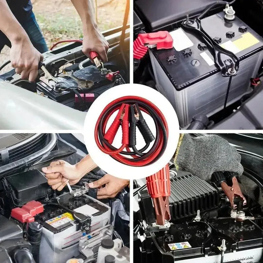 Auto Battery Heavy Duty Jumper Cables 4M 2000A Booster Cables For Cars Truck SUV Positive And Negative Firewire Jump Start Cable-BeeSpareParts