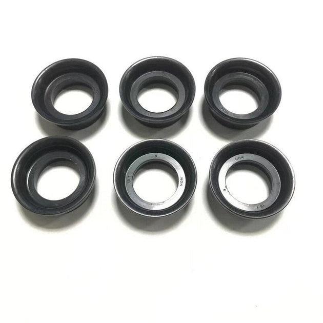 6PCS Car accessories MD198128 MD162076 6G72 6G74 V31 V43 Engine Parts SparK Plug Oil Seal Gasket  For MITSUBISHI PAJERO SPORT V6