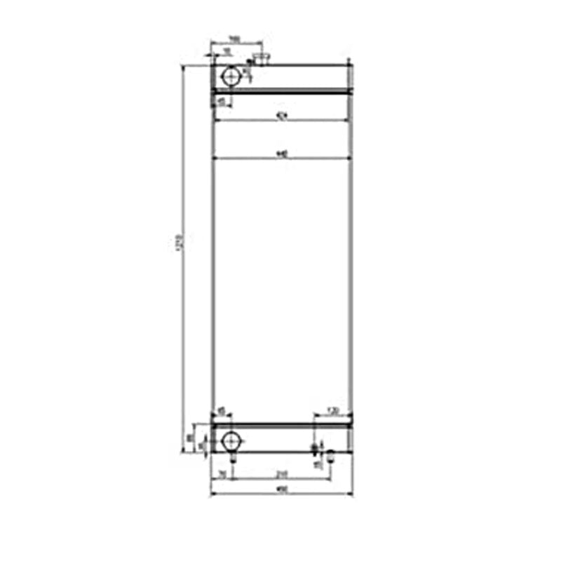 Construction Machinery Parts SH300-5 Water Radiator For Sumitomo Hydraulic Excavator