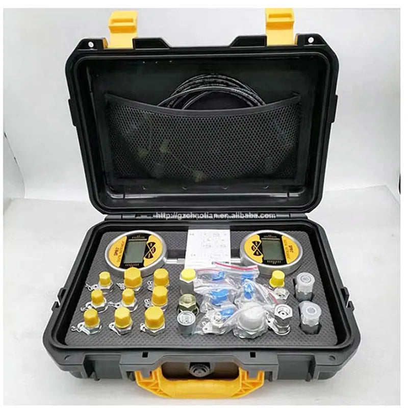 Digital Hydraulic Pressure Gauges Excavator Hydraulic Pressure Test Gauges Hydraulic Pressure Test Kit-BeeSpareParts