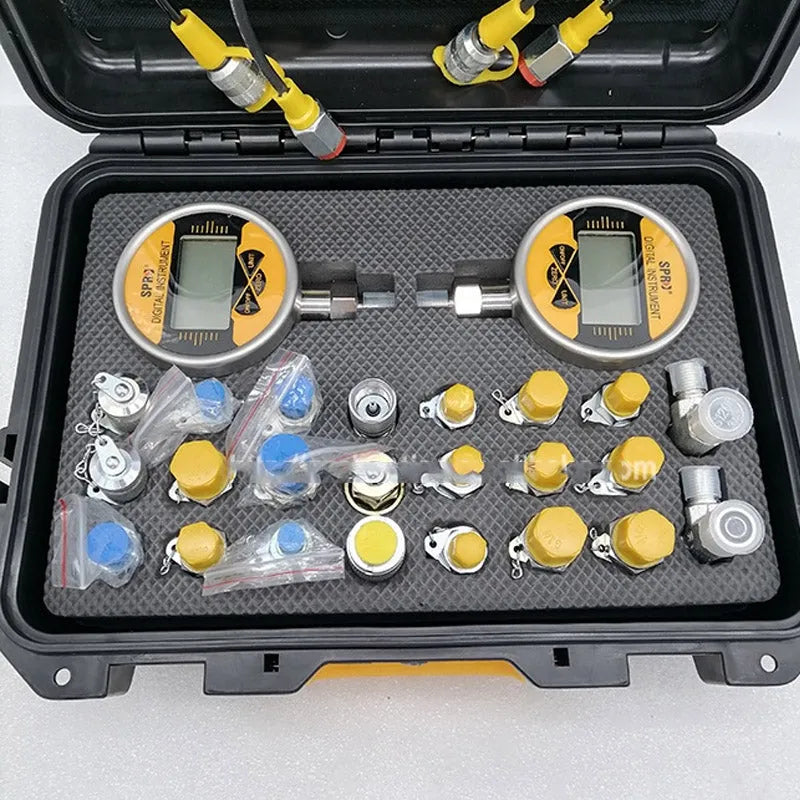 Digital Hydraulic Pressure Gauges Excavator Hydraulic Pressure Test Gauges Hydraulic Pressure Test Kit-BeeSpareParts