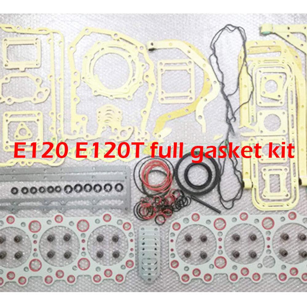 E120 E120T full overhaul gasket kit for Isuzu engine excavator dozer truck set-Replacement Aftermarket Parts
