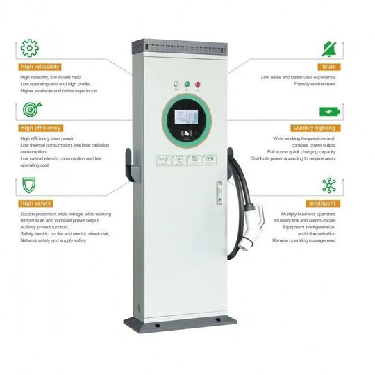 EV charger manufacturers integrated AC+DC 60kw 120kw CCS Chademo Type2 EV DC charging pile electric vehicle car charging station-BeeSpareParts