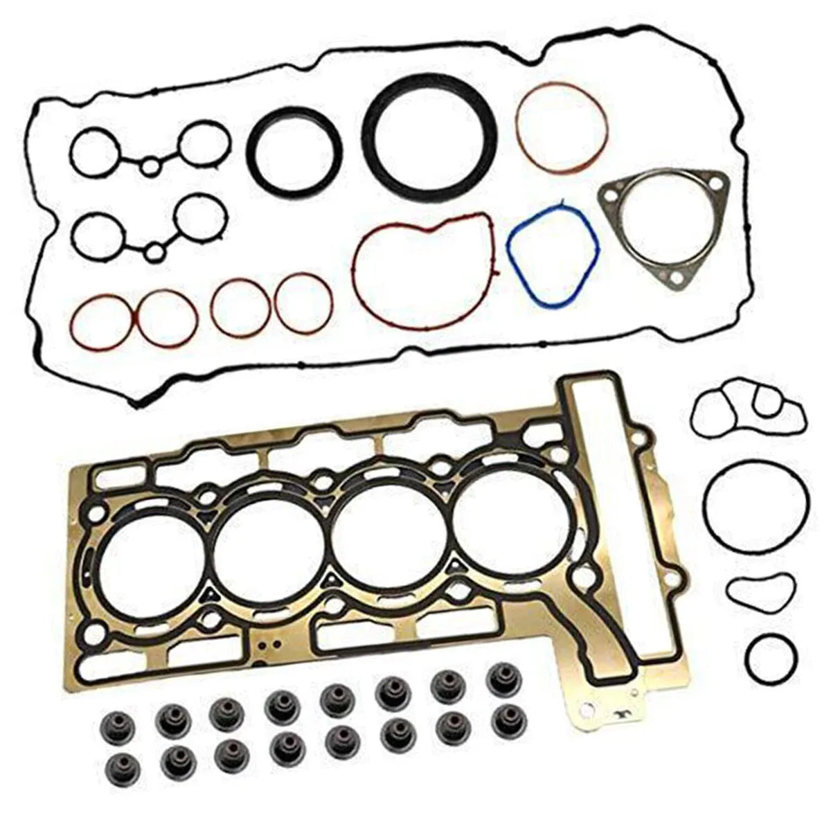 Engine Overhaul Gasket Seals Kit for Mini Cooper Clubman R55 R56 N12 N16 1.6L Naturally Aspirated-BeeSpareParts