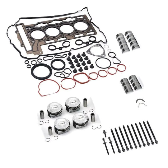 Engine Overhaul Pistons Bearings Kit OS +0.5 for Mini Cooper R55 R56 N12 N16 1.6-BeeSpareParts