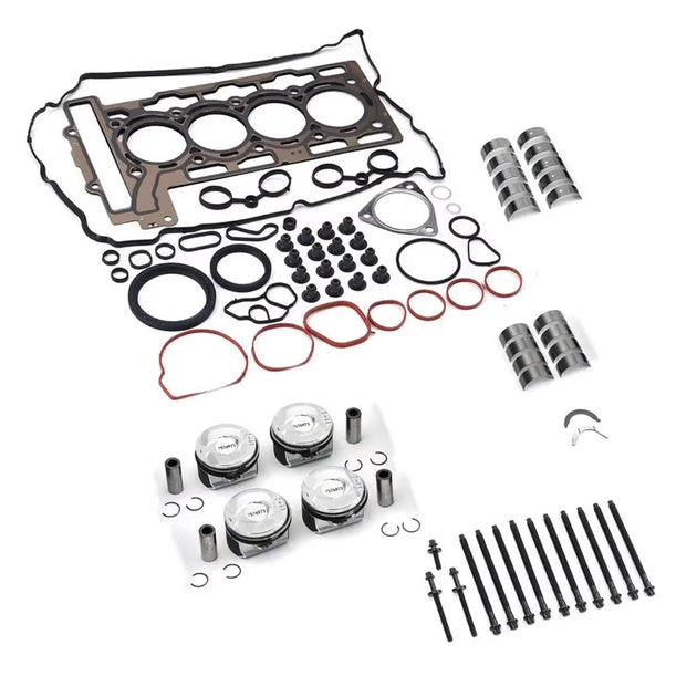 Engine Overhaul Pistons Bearings Kit OS +0.5 for Mini Cooper R55 R56 N12 N16 1.6-BeeSpareParts