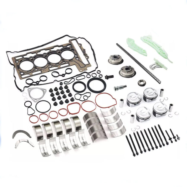 Engine Overhaul Rebuild Kit w/Timing Chain VVT Gears For Mini Cooper N14B16 1.6L-BeeSpareParts