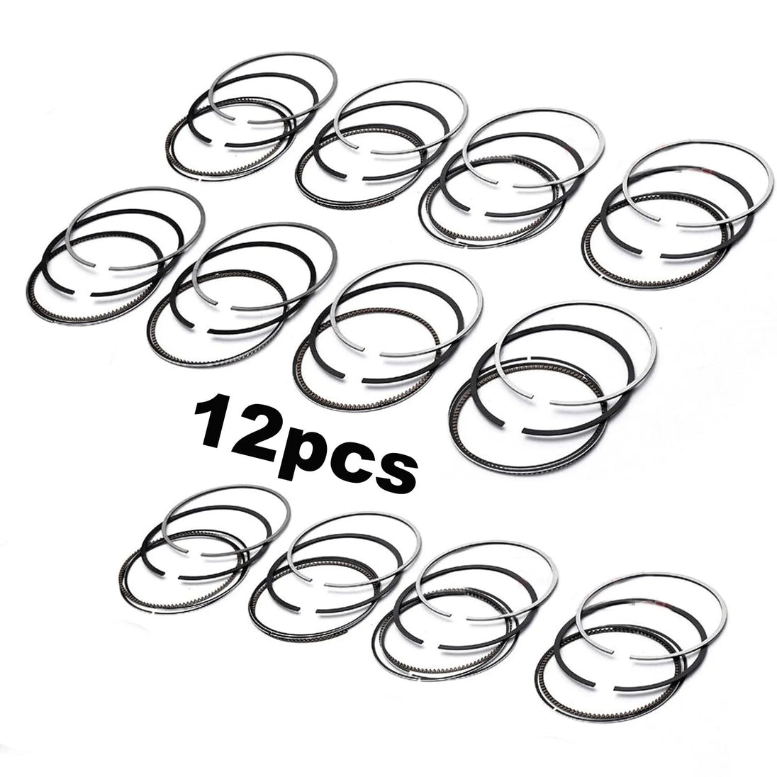 Engine Piston Rings Set STD for Bentley Continental GT Flying Spur 6.0 W12 BEB 3W0198151-BeeSpareParts