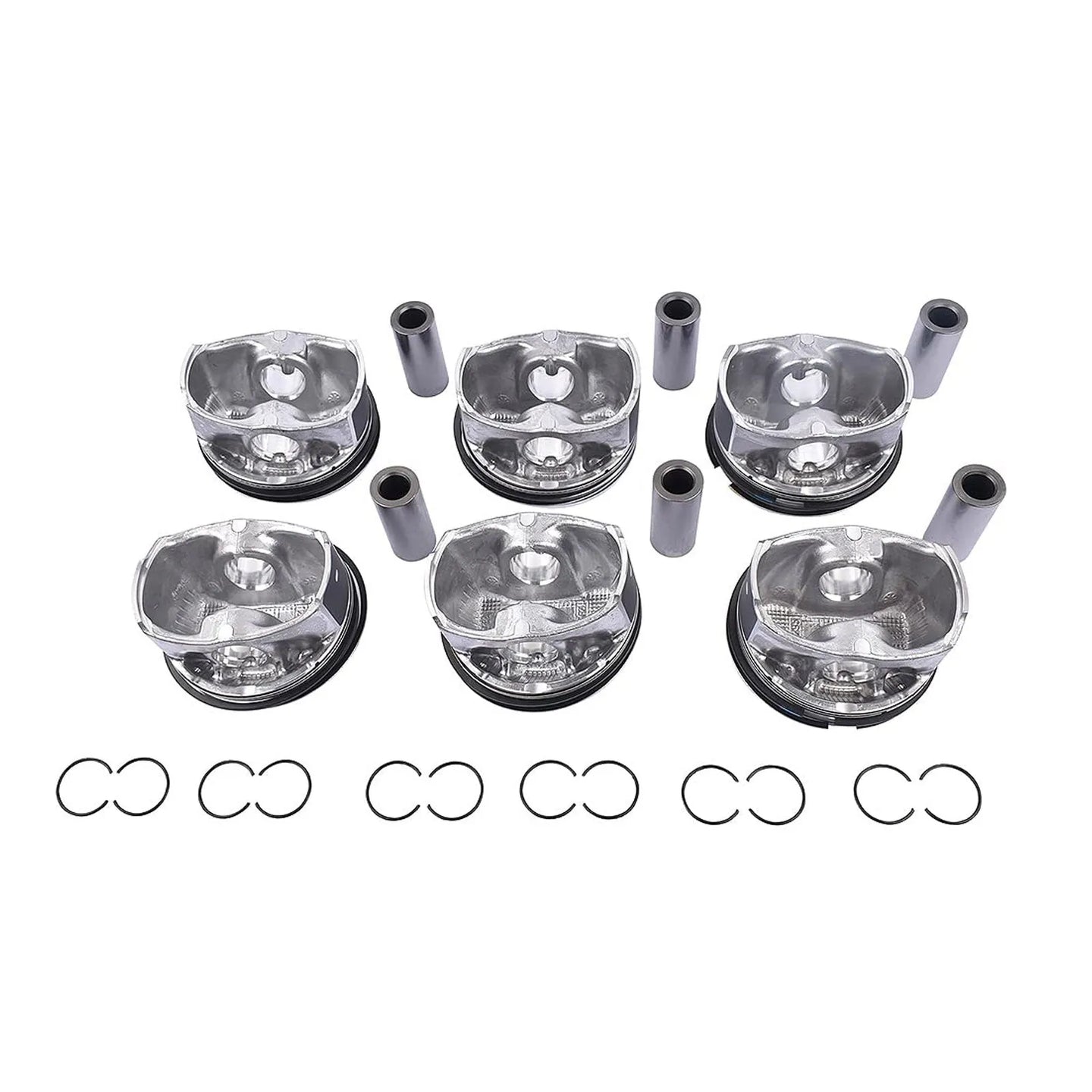 Engine Pistons & Rings Set for Jaguar XE XF XJ Range Rover Discovery 3.0 SC V6 LR062617-BeeSpareParts