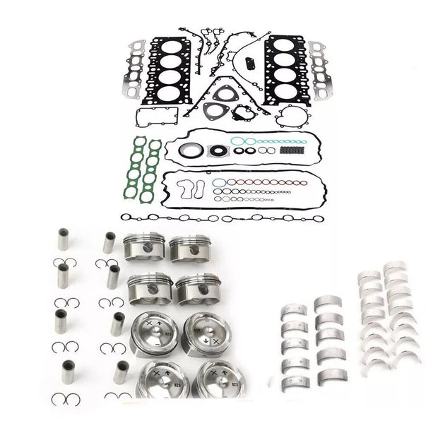 Engine Rebuild Overhaul Pistons Bearing Shells Kit for Porsche Cayenne Turbo 4.5 M48.50-BeeSpareParts