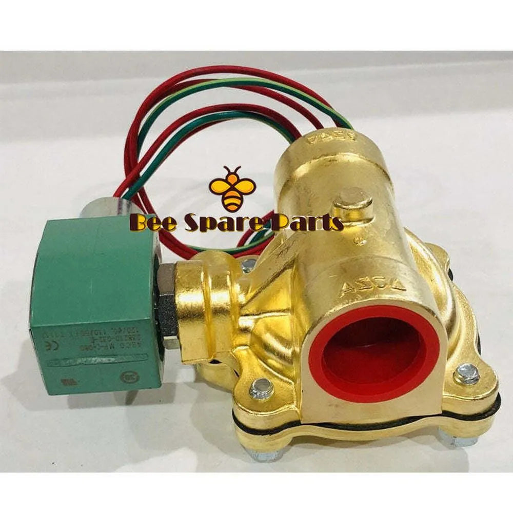 Fits Asco Redhat 1"-Inch 8210G004,120V, 2-Way Normally Closed, Brass Solenoid Valve-BeeSpareParts
