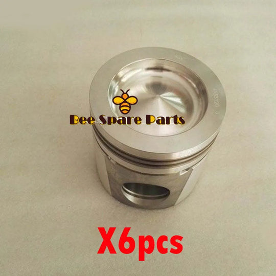 Fits Cummins replacement 8.3 8.3L 6C piston and rings kit 5284442 6pcs-BeeSpareParts