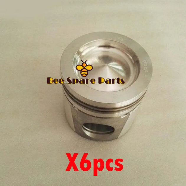 Fits Cummins replacement 8.3 8.3L 6C piston and rings kit 5284442 6pcs-BeeSpareParts