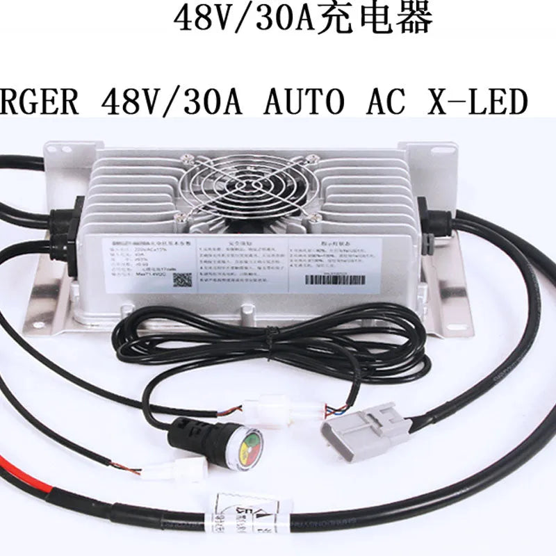 Fits GENIE 48V/30A CHARGER AUTO AC X-LED Part NO 128375 54795-BeeSpareParts