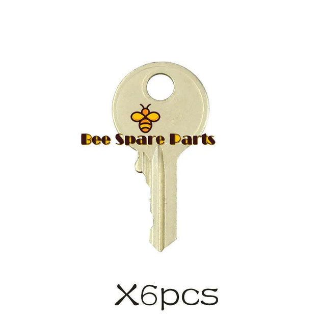 Fits Ronis 455 Ignition Key for Manlifts fits Snorkel Genie & More 6pcs-BeeSpareParts
