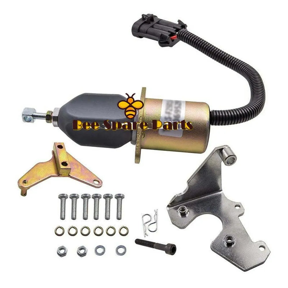 For Cummins Engine 24V Stop Solenoid 3800723 SA-4981-24-Solenoid & Solenoid Valve-BeeSpareParts