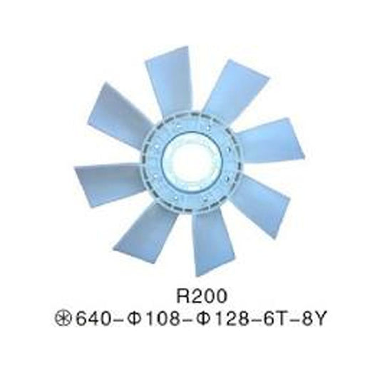 For Hyundai Excavator R200 Fan Blade