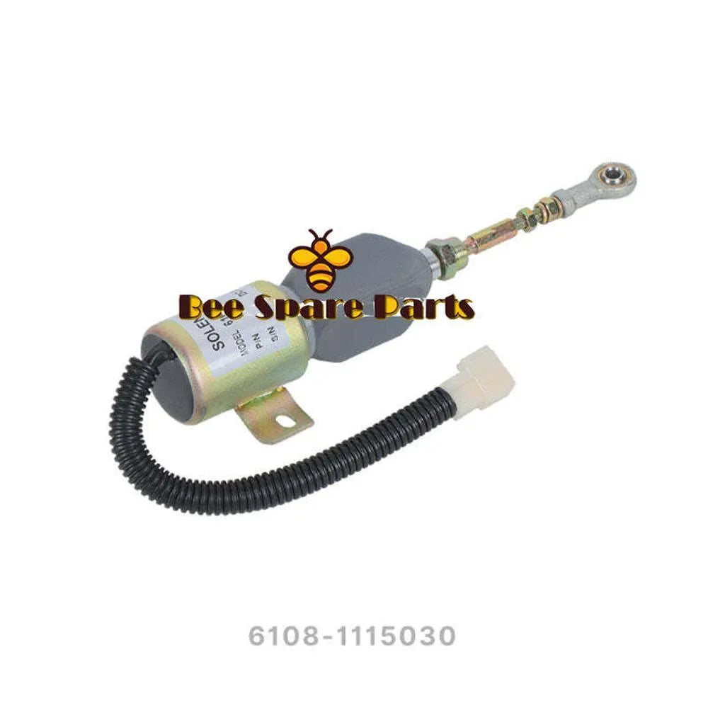 Fuel Shut Off Stop Solenoid Valve 6108-1115030 24V for YUCHAI YC85 YC135-BeeSpareParts