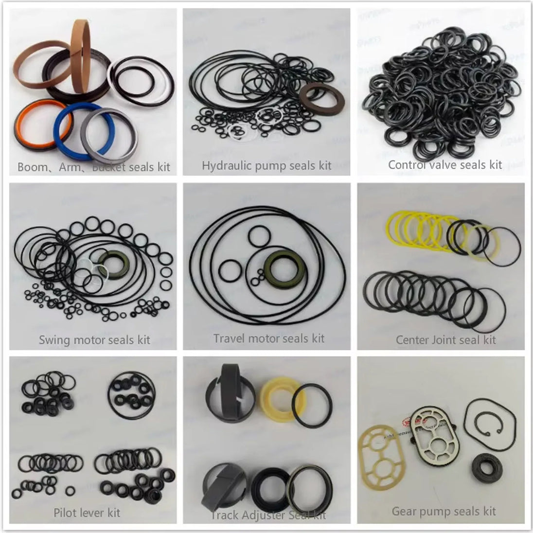 Full Range Of hydraulic Oil seals Arm Boom Bucket Seal Kit For E325DL Excavator Service Kit-BeeSpareParts