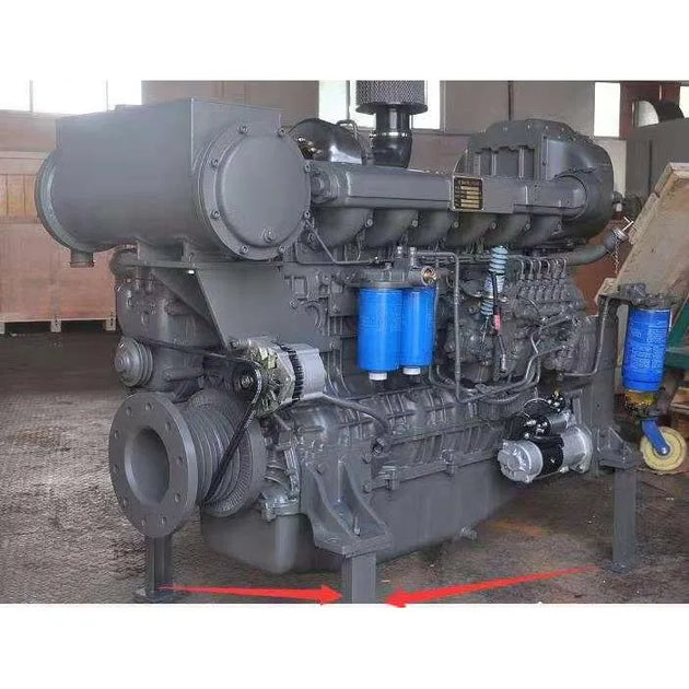 Fits water cooled 500hp weichai wp12 marine engine WP12C500-21 with CCS certificate-Replacement Aftermarket Parts
