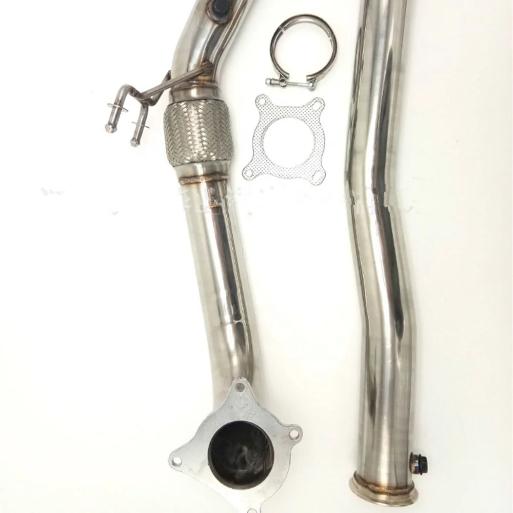 High Performance Car Exhaust Pipe Modification for 2012-2013 Volkswagen Golf MK5 MK6 FSI K04 GTI CC Inches Stainless Steel-BeeSpareParts