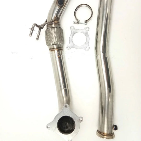 High Performance Car Exhaust Pipe Modification for 2012-2013 Volkswagen Golf MK5 MK6 FSI K04 GTI CC Inches Stainless Steel-BeeSpareParts