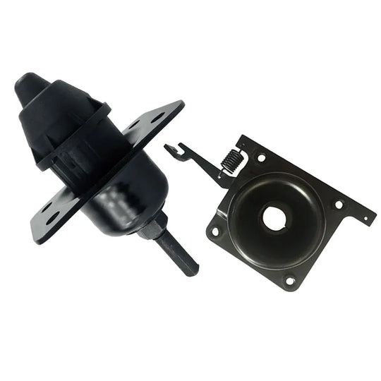 Hood Release 4 Pieces Set Upper and Lower Black Latches Assembl 20498998 82210369 Compatible with Volvo VNL 2004 - 2017 Models-BeeSpareParts