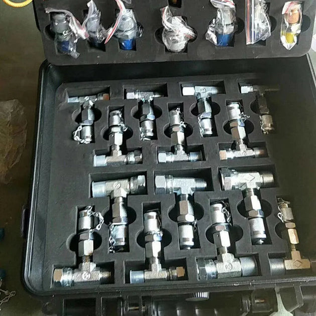 Hydraulic Pressure Gauge Set Diagnostic Test Kits For Excavator Engine Parts-BeeSpareParts