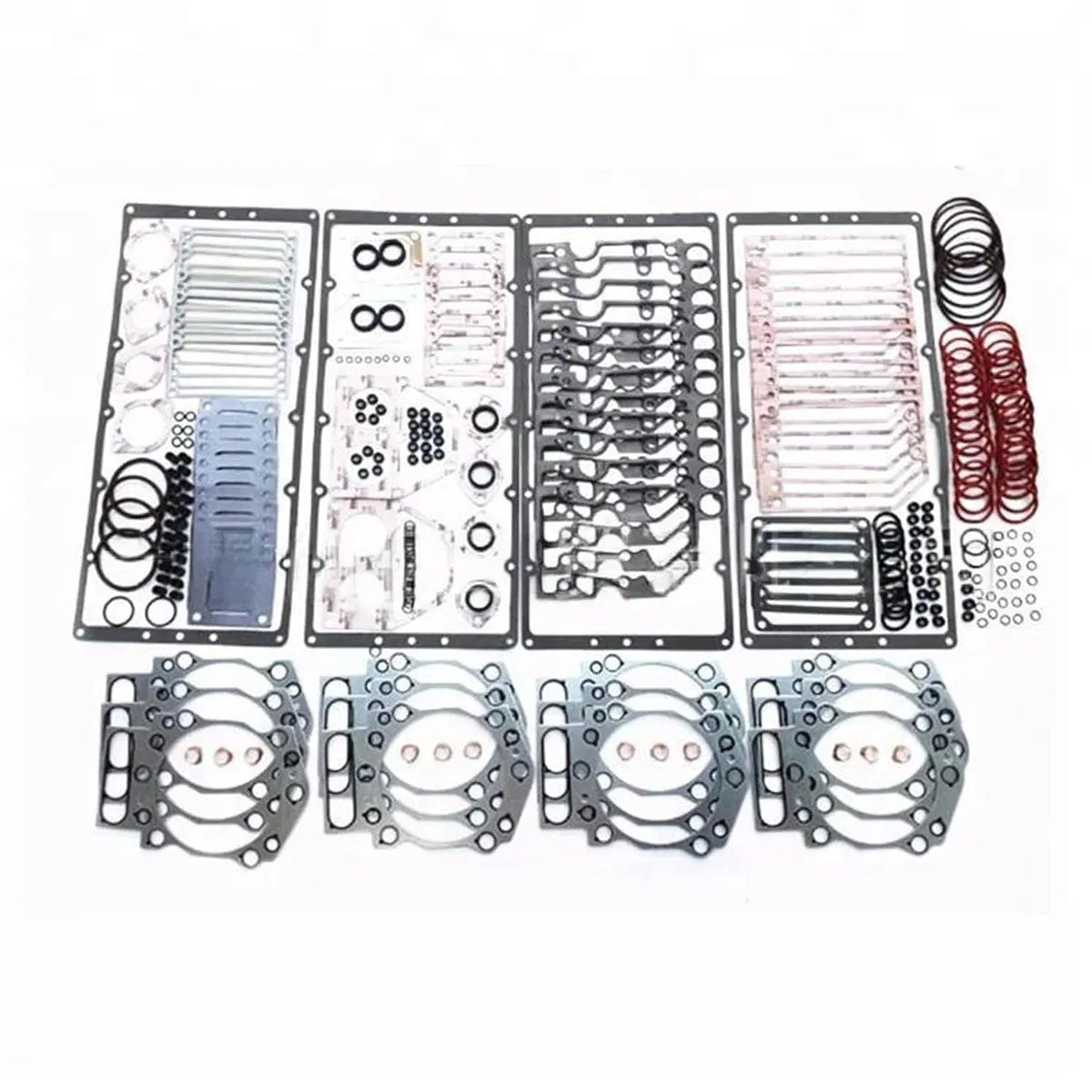 K38 KTA38 Upper Gasket Set with Head Gasket 4352580 3800730 Compatible with Cummins K38 KTA38 Engine-Gasket & Gasket Kit-BeeSpareParts