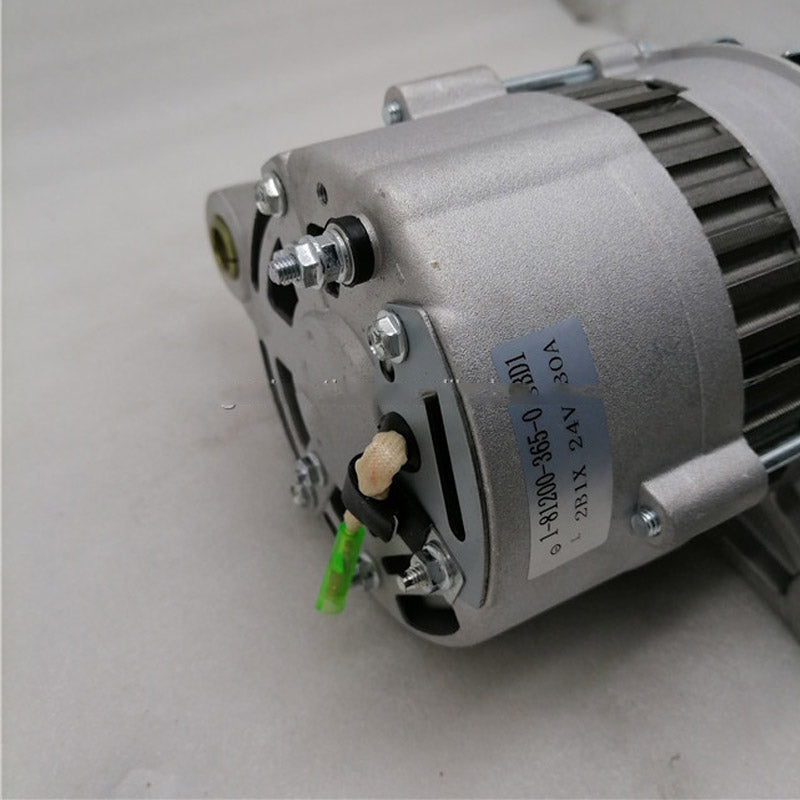 NEW ALTERNATOR 24V 0-33000-6000 1812003650 0330006000 For Hitachi Excavator EX200-1 Isuzu engine 6BD1 1-81200-365-0 FLYERSAUTO