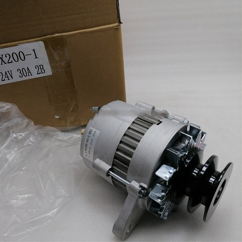 NEW ALTERNATOR 24V 0-33000-6000 1812003650 0330006000 For Hitachi Excavator EX200-1 Isuzu engine 6BD1 1-81200-365-0 FLYERSAUTO