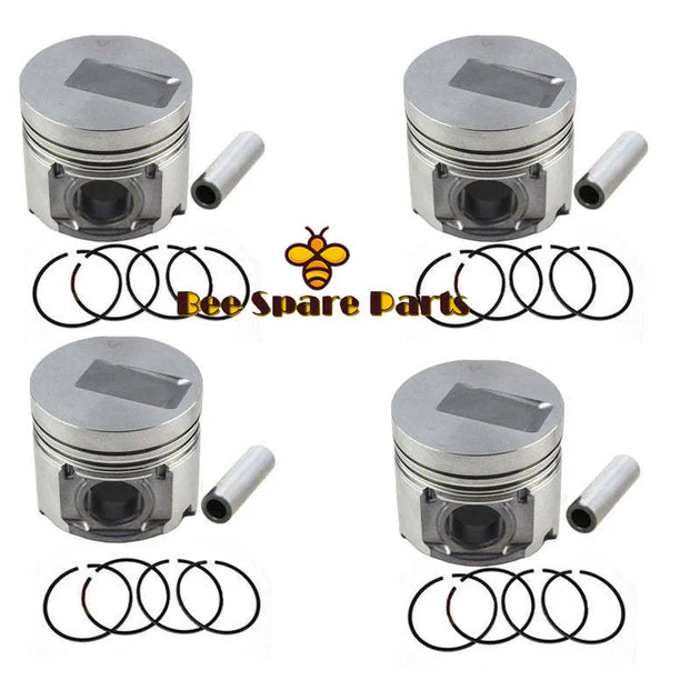 New 4 Sets STD Piston Kit With Ring 4900927 4900737 Fit For Cummins A2300 Engine 88MM-商业/工业-BeeSpareParts