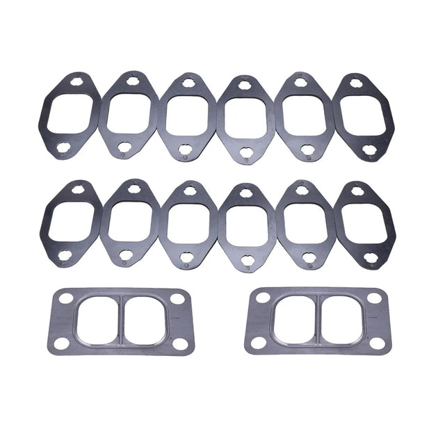 New Exhaust Manifold Gasket Kit for Dodge Cummins 12V 4BT 6BT 3.9 5.9L Engine-Gasket & Gasket Kit-BeeSpareParts