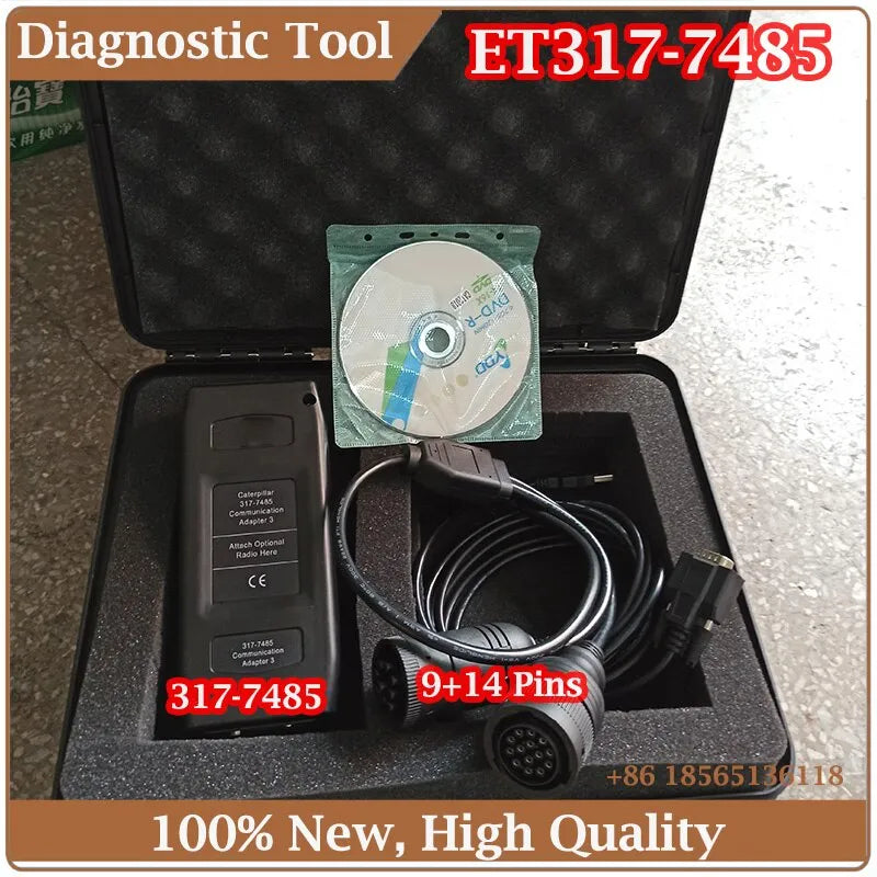New Program ET3 ET4 317-7485 3177485 Communication Adapter Group Diagnostic Tool With 6+9+14 Pin Cable 478-0235 4780236-BeeSpareParts