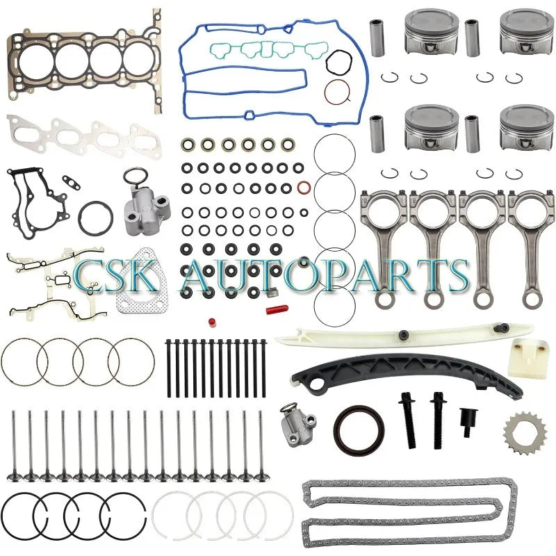 Overhaul Rebuild Piston Kit For 12-17 Chevrolet Cruze 1.8L Engine-BeeSpareParts