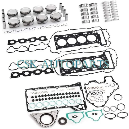 Overhaul Rebuild Pistons Gasket Kit For Porsche Cayenne Panamera S 4S GTS 4.8L V8 Engine-BeeSpareParts