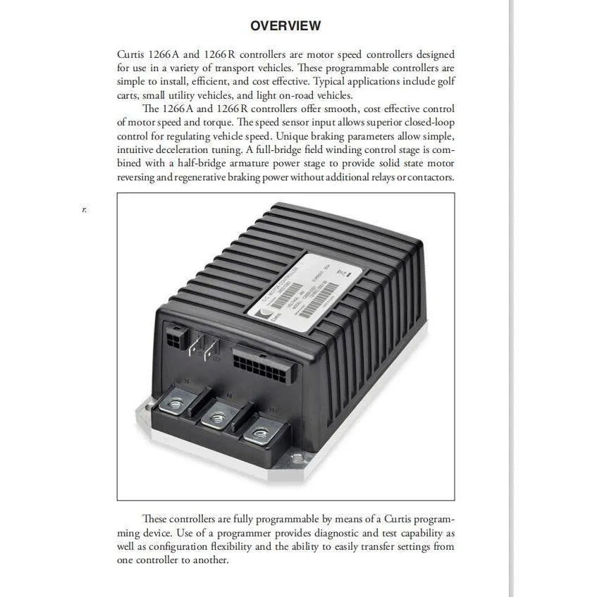 Replacing Curtis 1266 1266A-5201 36V 48V 275A DC SepEx Motor Controller For Electirc Stacker Pallet Truck-BeeSpareParts