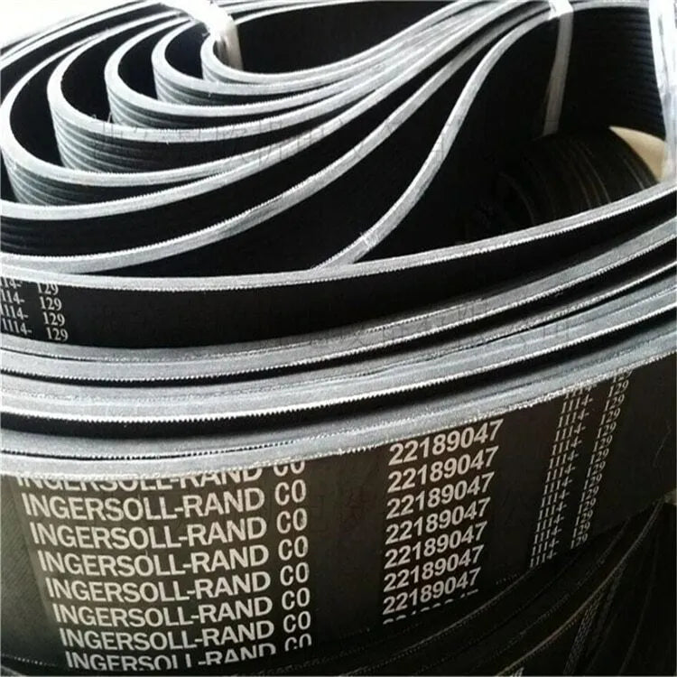 Ribbed V-Belt 24642027 for Ingersoll Rand Screw Air Compressor Coolant Resistant-BeeSpareParts