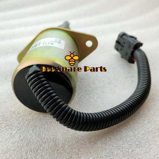 Shutdown Solenoid 3939018 Shut Off Solenoid SA-4889-12 12 Vdc Fits Hyundai Excavators 335LC-7 Cummins 6CT Engine-Solenoid & Solenoid Valve-BeeSpareParts