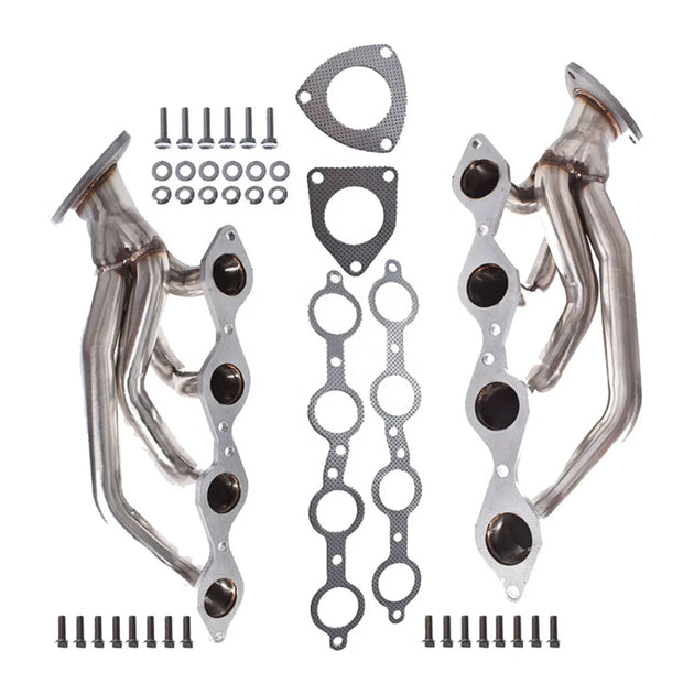 Stainless Steel Material Automotive Exhaust Manifold Suitable for Chevrolet Silverado Sierra Tahoe 4.8L 5.3L V8 Exhaust Manifold-BeeSpareParts