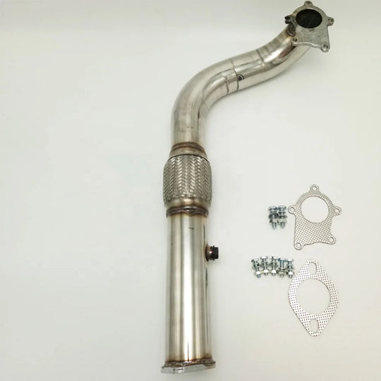 Stainless Steel Material Automotive Exhaust Pipe Modification for 1988-2000 Honda Civic D15 D16 Turbo Pipe 3 "T3/T4 5 Bolt-BeeSpareParts