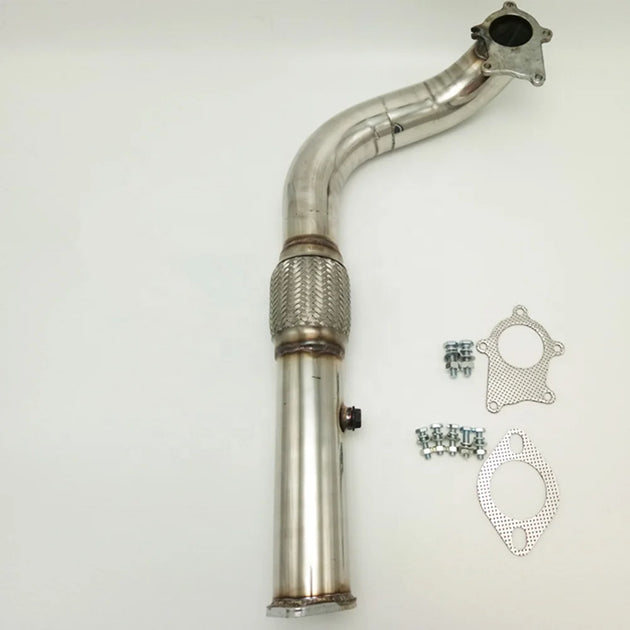 Stainless Steel Material Automotive Exhaust Pipe Modification for 1988-2000 Honda Civic D15 D16 Turbo Pipe 3 "T3/T4 5 Bolt-BeeSpareParts