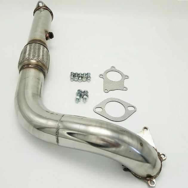 Stainless Steel Material Automotive Exhaust Pipe Modification for 1988-2000 Honda Civic D15 D16 Turbo Pipe 3 "T3/T4 5 Bolt-BeeSpareParts