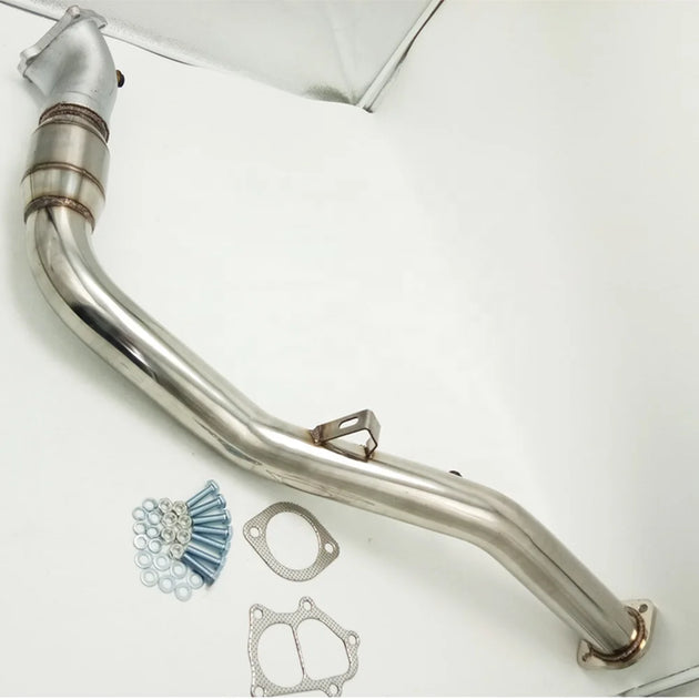 Stainless Steel Material Automotive Modification Exhaust Pipe Suitable for Subaru WRX STI 2008-2014 EJ20 EJ25 3 "-BeeSpareParts
