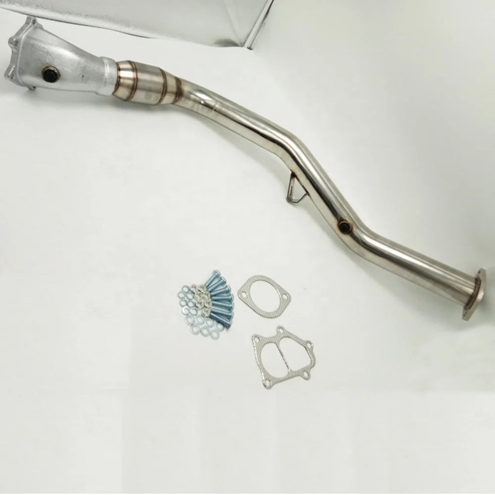Stainless Steel Material Automotive Modification Exhaust Pipe Suitable for Subaru WRX STI 2008-2014 EJ20 EJ25 3 "-BeeSpareParts